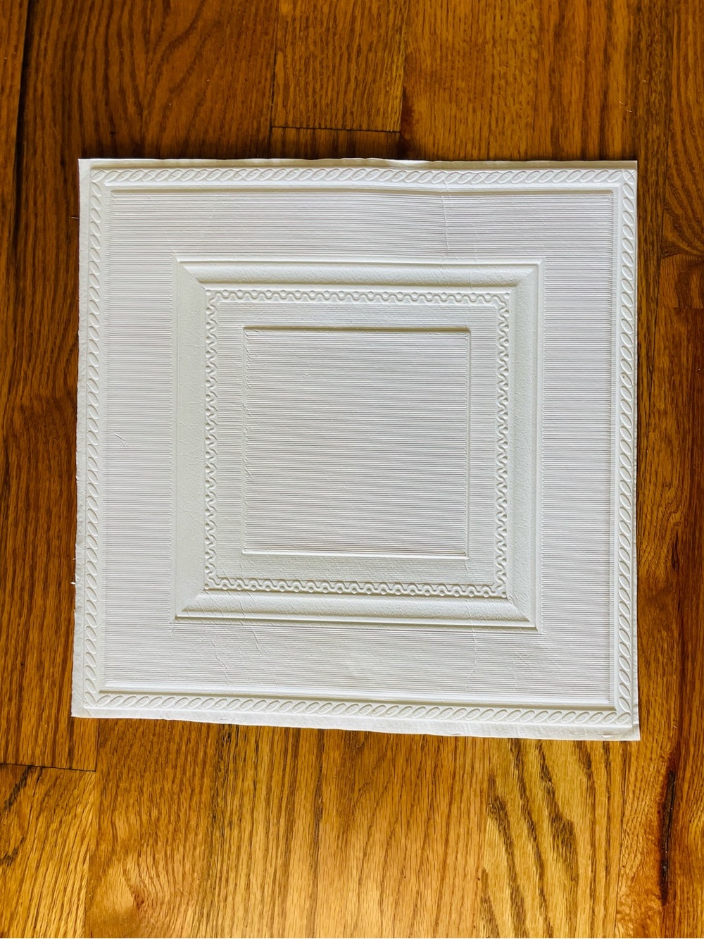 Peel and Stick Ceiling Tiles White Decorative Adhesive Lightweight Set of 45